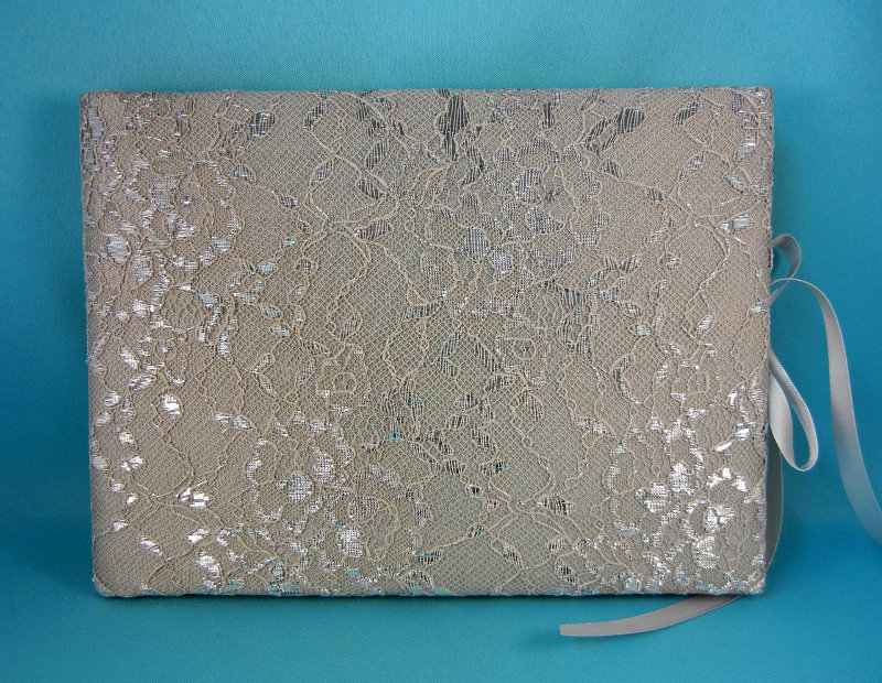 Silver Lace Guest Book